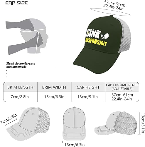 Miniatura 4 de devor Gorra de béisbol Dink Responsibly Dad Gorras de béisbol con gráficos ajustables