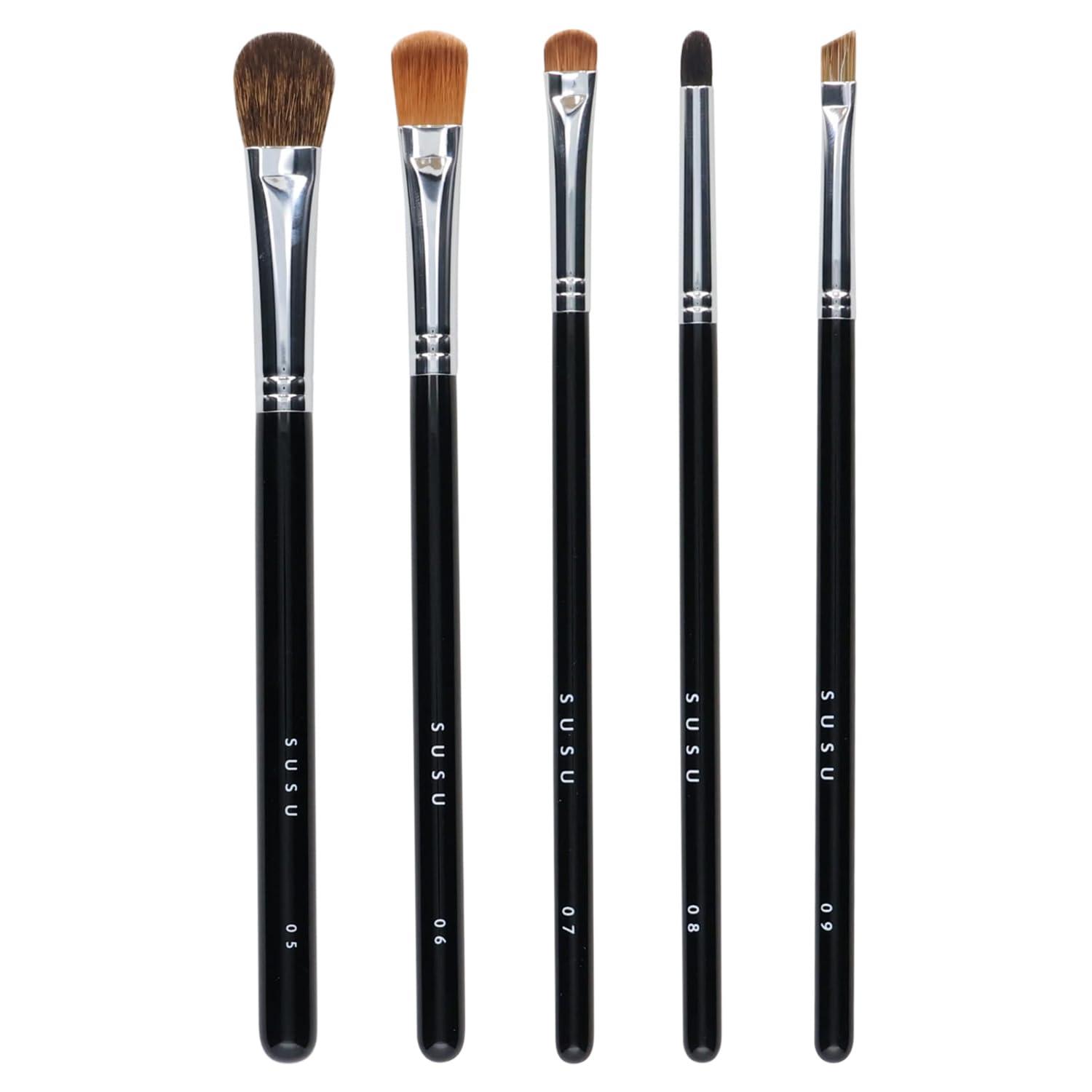 Kumano Fude Eye Brush Set of 5 Eyeshadow Liner Pencil Brow Makeup Japan