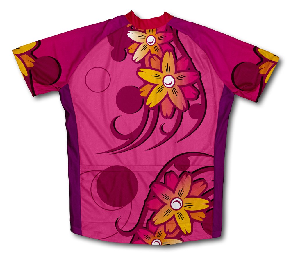 ScudoPro Pink Blosom Short Sleeve Cycling Jersey for Women - Size 2XL