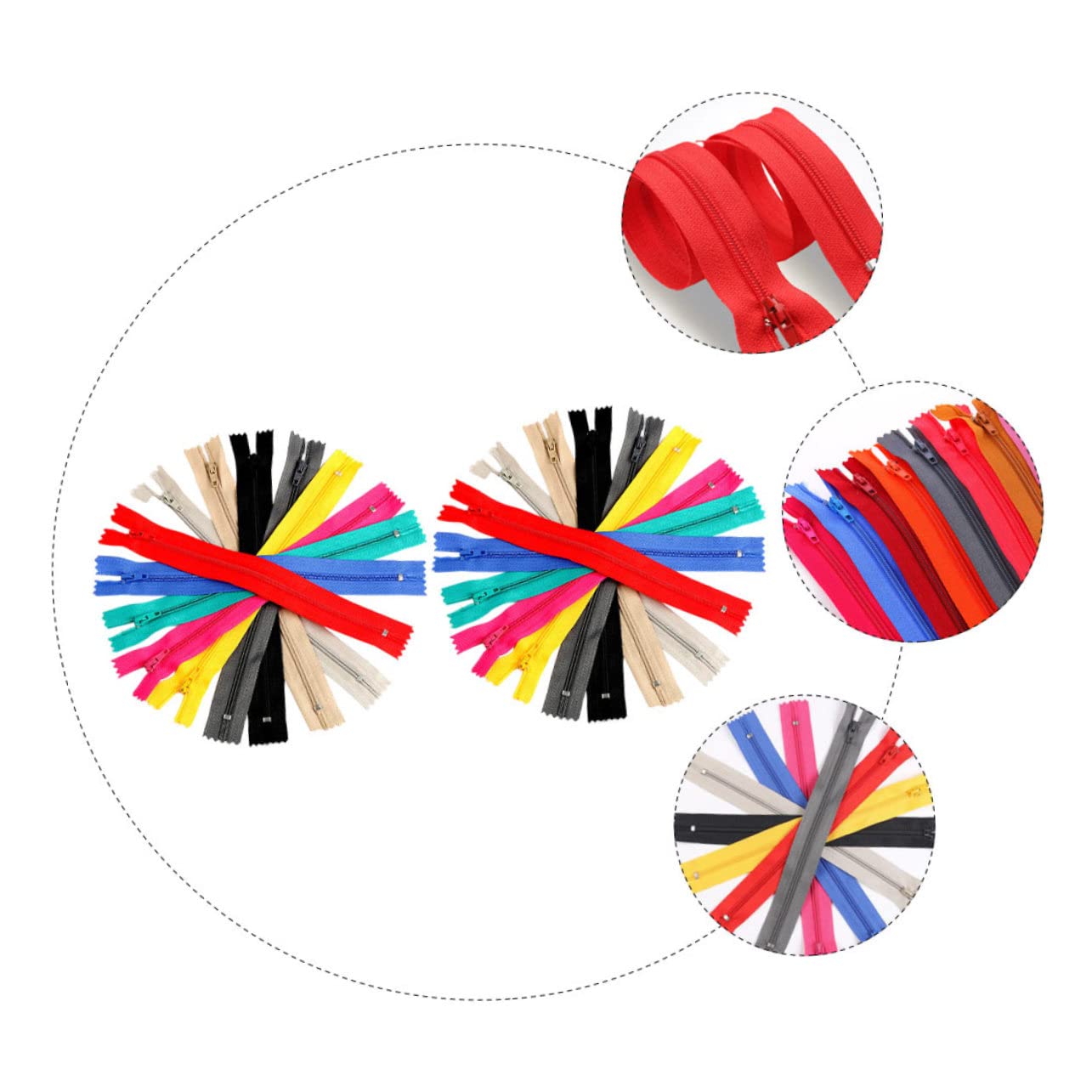 Cerniere Colorate in Nylon 100 Pezzi per Cucito DIY | 2, 6x22, 5cm, Uso su Slacks e Abiti per Animali, per Progetti Artigianali e Apertura Frequente Colore Casuale