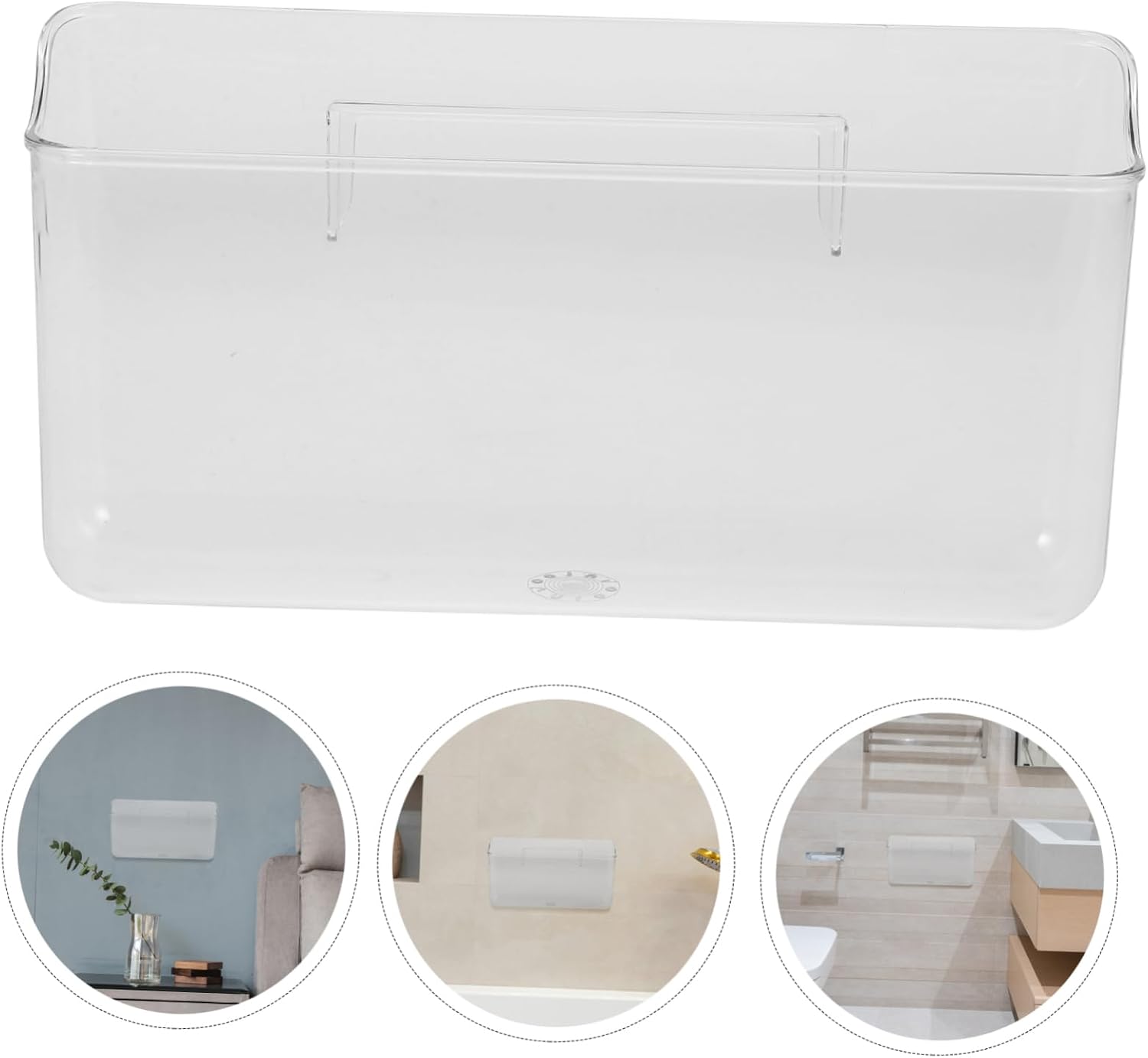 Wall-mounted Remote Control Holder Storage Box for Tv and Air Conditioner Remotes Punch Installation for Bedroom and Living Room Organization Compact Wall Holder for Easy Access