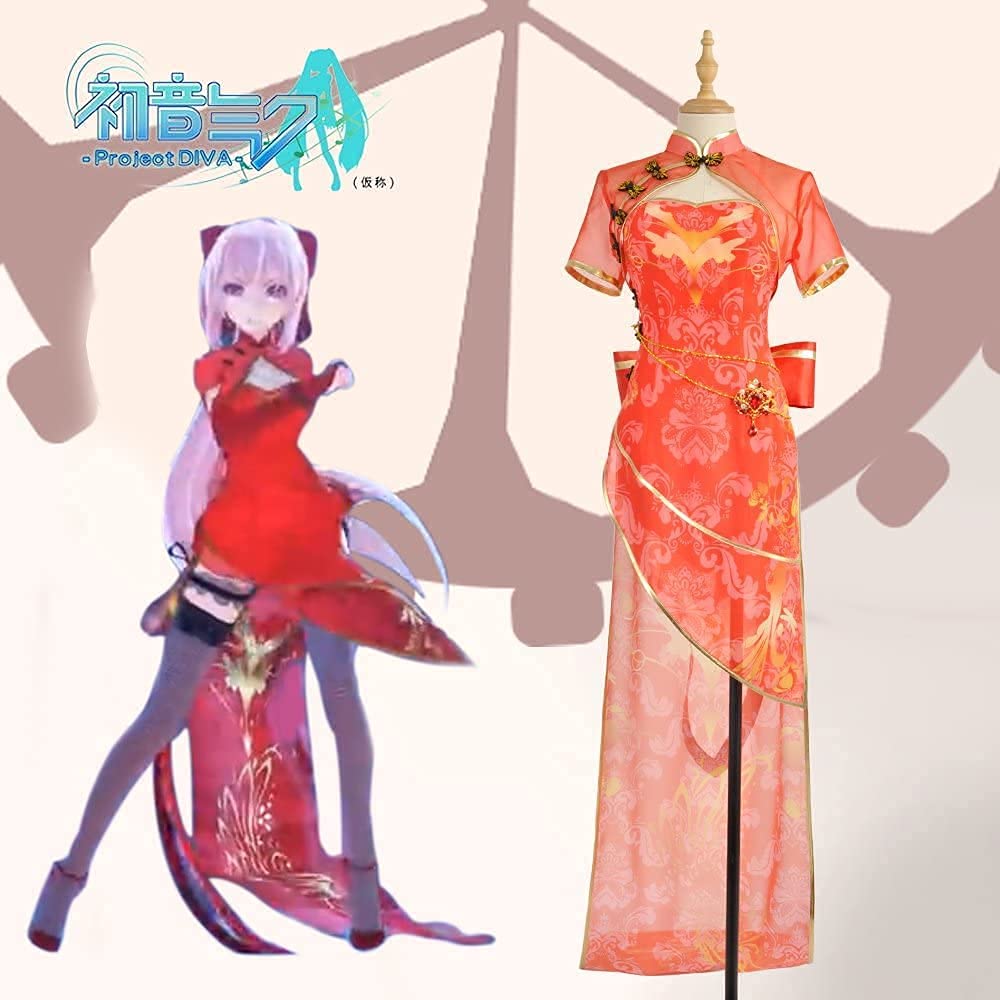 Amazon.co.jp: 漫尚cosplay巡音ルカ チャイナドレス コスプレ衣装
