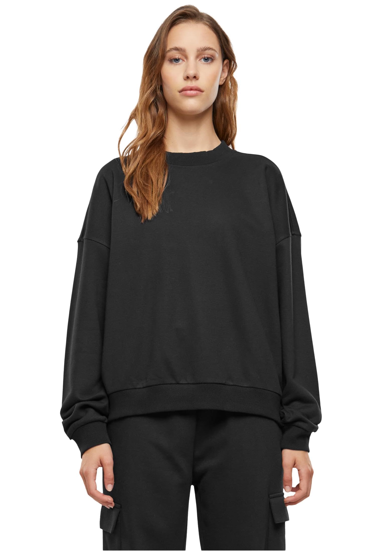 Urban Classics Women's Noir Sweatshirt Woman Oversized Light Terry