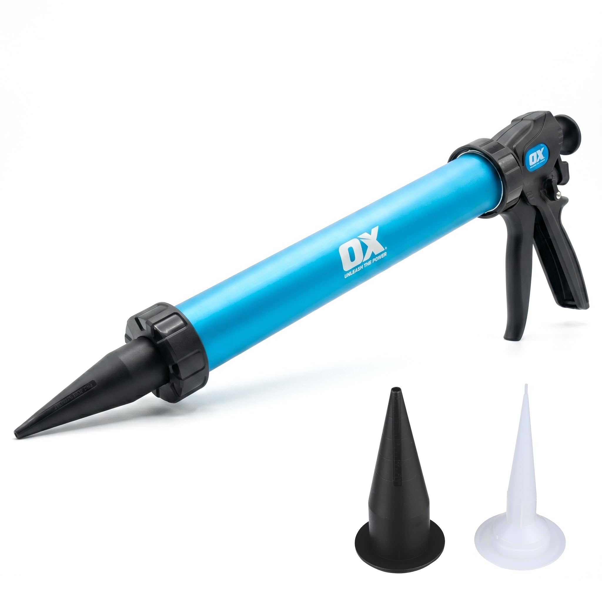 Ox Tools Blue/Black Ox Pro Dual Thrust Sausage Gun - 600Ml