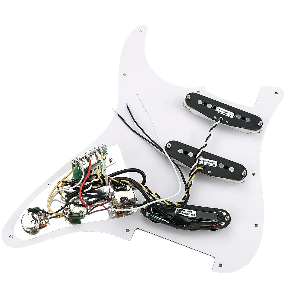 RuiJOTWAT Prewired Pickguard Loaded Modern Tone Triple Single Coil Pickups for Electric Guitars with 11 Mounting Holes - Image 3