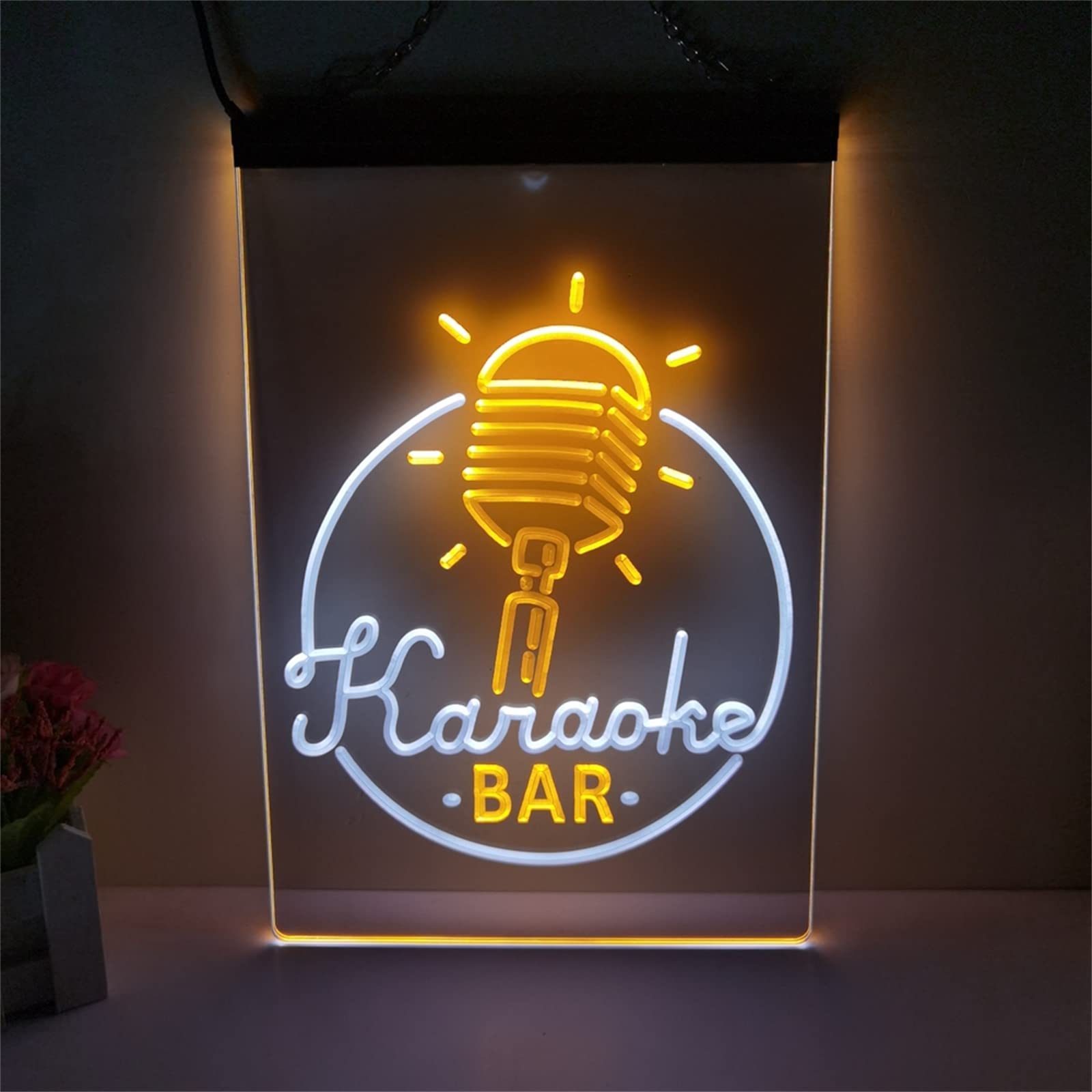 カラオケ LEDネオン ネオンサイン KARAOKE 看板 壁掛け 広告看板装飾 karaok.jpg