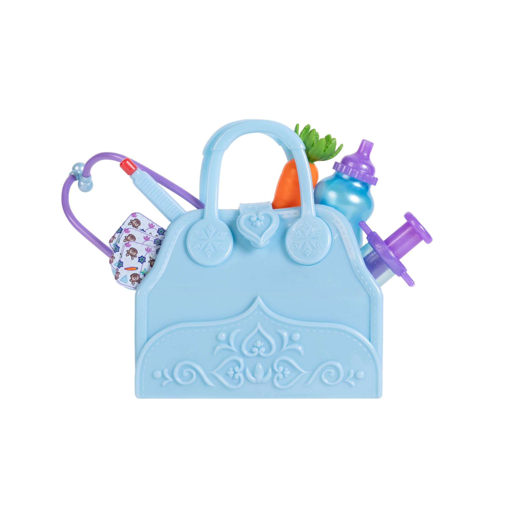 Disney Jakks Pacific Kit de Soin Sven Reine des Neiges Set Imitation Toilettage Animal avec Brosse Spray Accessoires Jeu Éducatif Frozen 3 Ans+