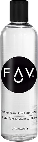 FAV Lubricante personal anal a base de agua, lubricante para puerta trasera resbaladizo y rico para hombres, mujeres y parejas, apto para juguetes y