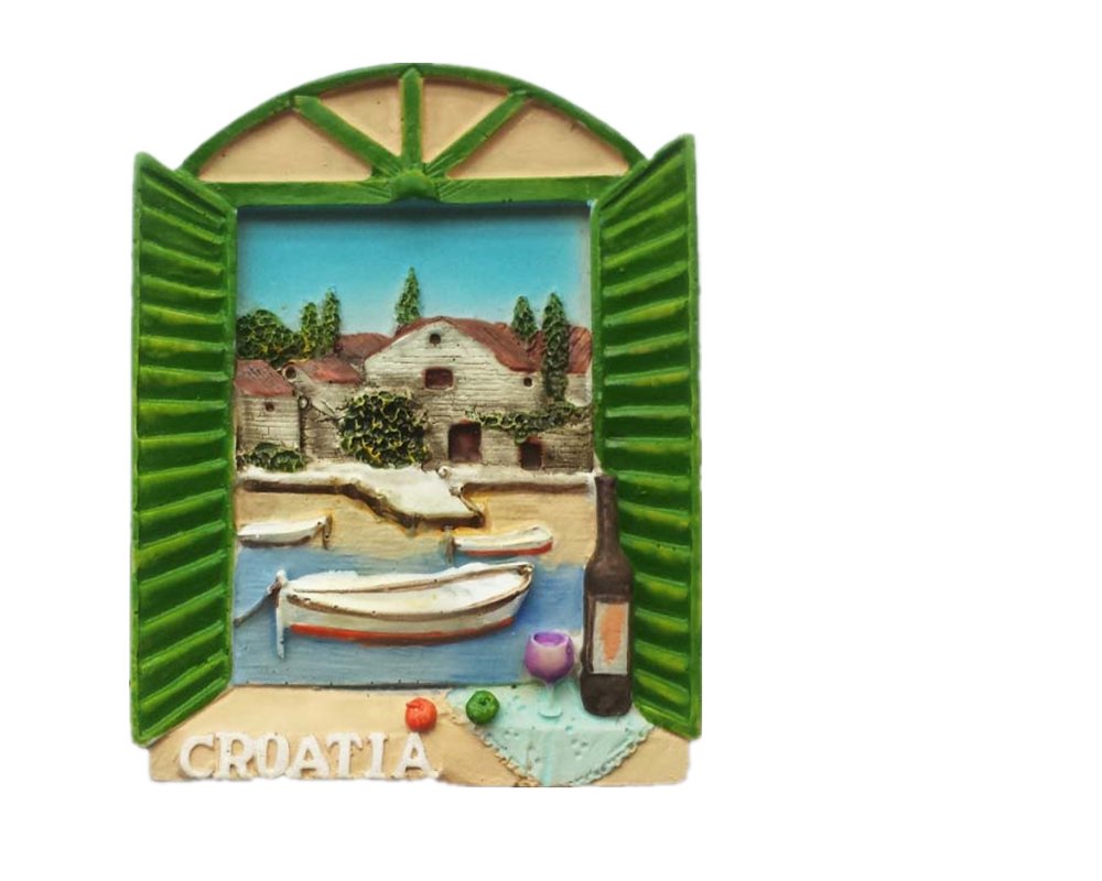 Muyu Magnet Croatia 3D Souvenir Fridge Magnet,Home & Kitchen Decoration Refrigerator Magnet