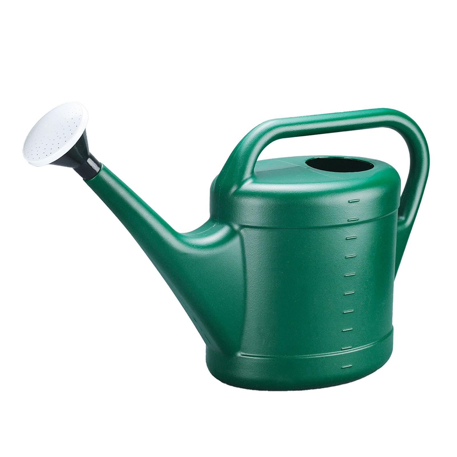 Gartengießkanne Ergonomisch, 2L Gießkanne für Innen & Außen, Bewässerungskanne aus Kunststoff für Rasen, Pflanzen, Gemüse- 10l