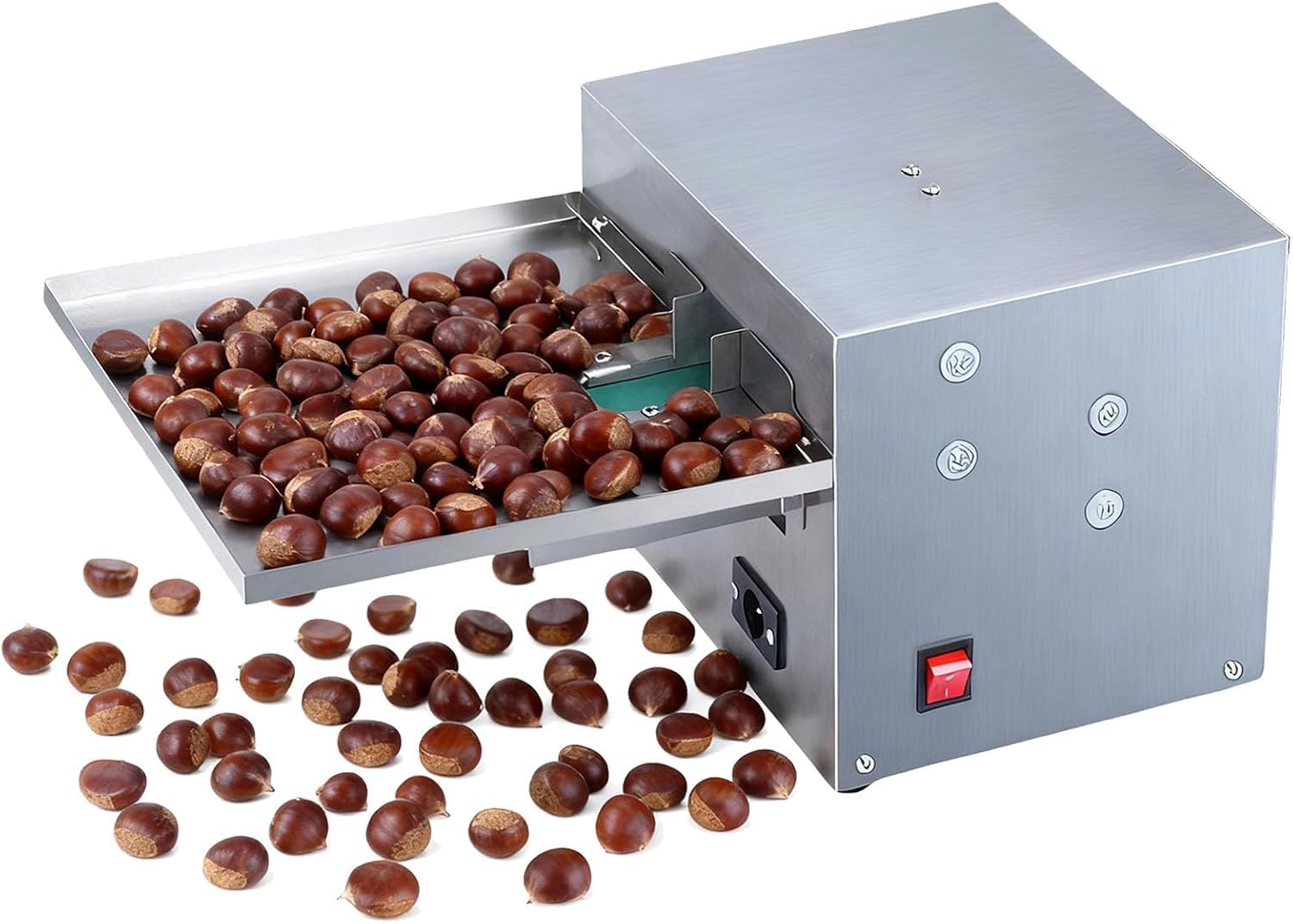 Pelapatate automatico della castagna - Sheller elettrico commerciale dell'acciaio inossidabile, 220V, macchina di elaborazione efficiente della castagna
