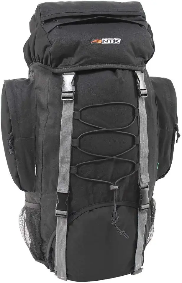 NAUTIKA, Mochila Cargueira Intruder com Capacidade para 60 Litros, Preto.
