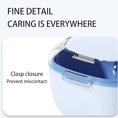 Miniatura 8 de Estuche portátil de limpieza de dentadura, ABS+PP Retenedor de doble capa y caja de protección bucal, tazas de contenedor para dentaduras, joyas,