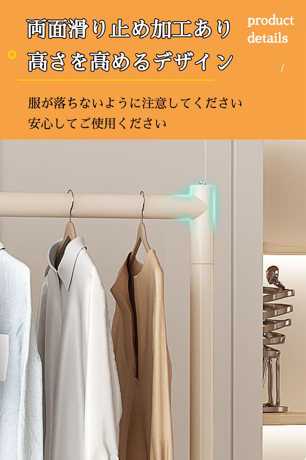 Amazon.co.jp: ハンガーラック 2段 洋服掛け ラック 室内 大容量 服