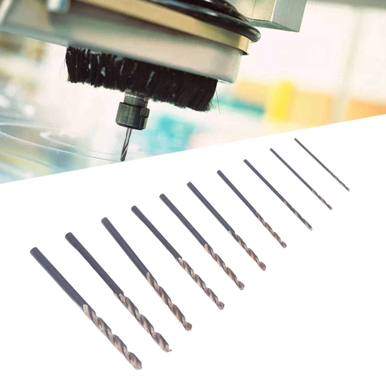 Set Set 10 Punte Per Trapano Mini HSS - Piccole Punte A Torsione - Foto 11