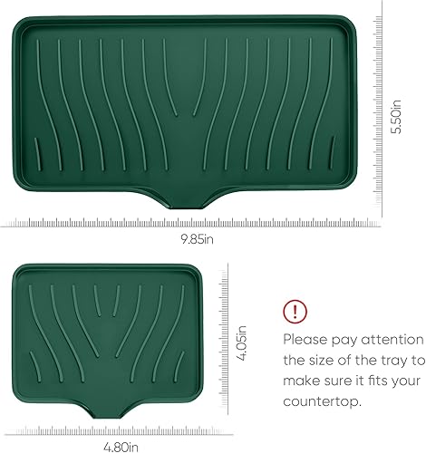 Miniatura 7 de Soporte de silicona para jabón y esponja, organizador de fregadero autodrenante, organizador para baño o cocina