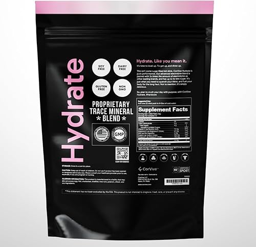 Miniatura 2 de Mezcla de bebida con electrolitos hidratantes, sabor a limonada rosa, certificado NSF, electrolitos, vitamina C, magnesio, zinc, potasio, utilizado