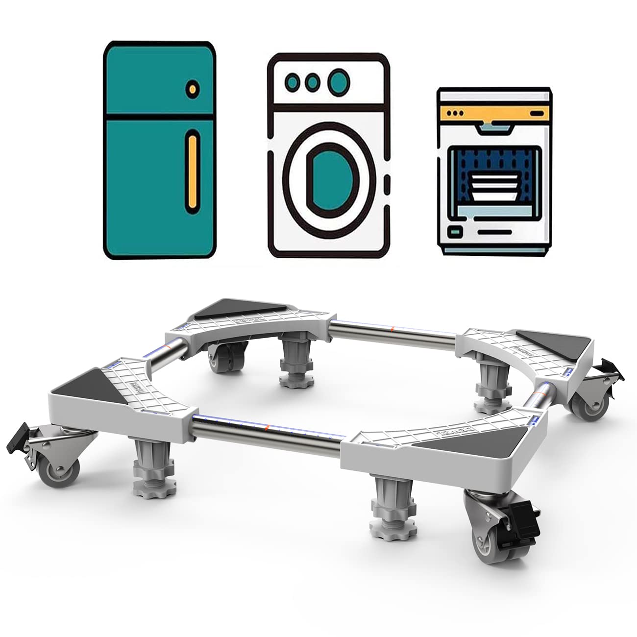 Buy SEISSO Washing Machine Refrigerator Base, 4 Rubber Bases 4