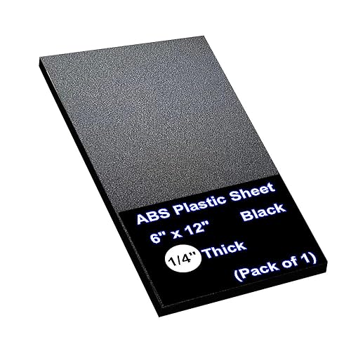 Hojas de plástico PVC expandido de 14 pulgadas de grosor, hoja de plástico ABS, hoja de plástico rígido delgada de 12 x 16 pulgadas, color negro, disponible en Yaxa Colombia