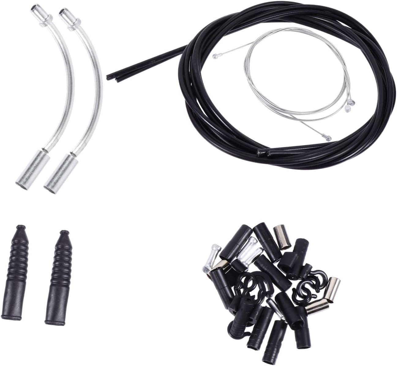 Totority 1Set Bike Brake Cable Transmission Line for Mountain Road Bikes Durable Brake Cable Housing with Inner Cable for Smooth Operation Enhanced Braking Power