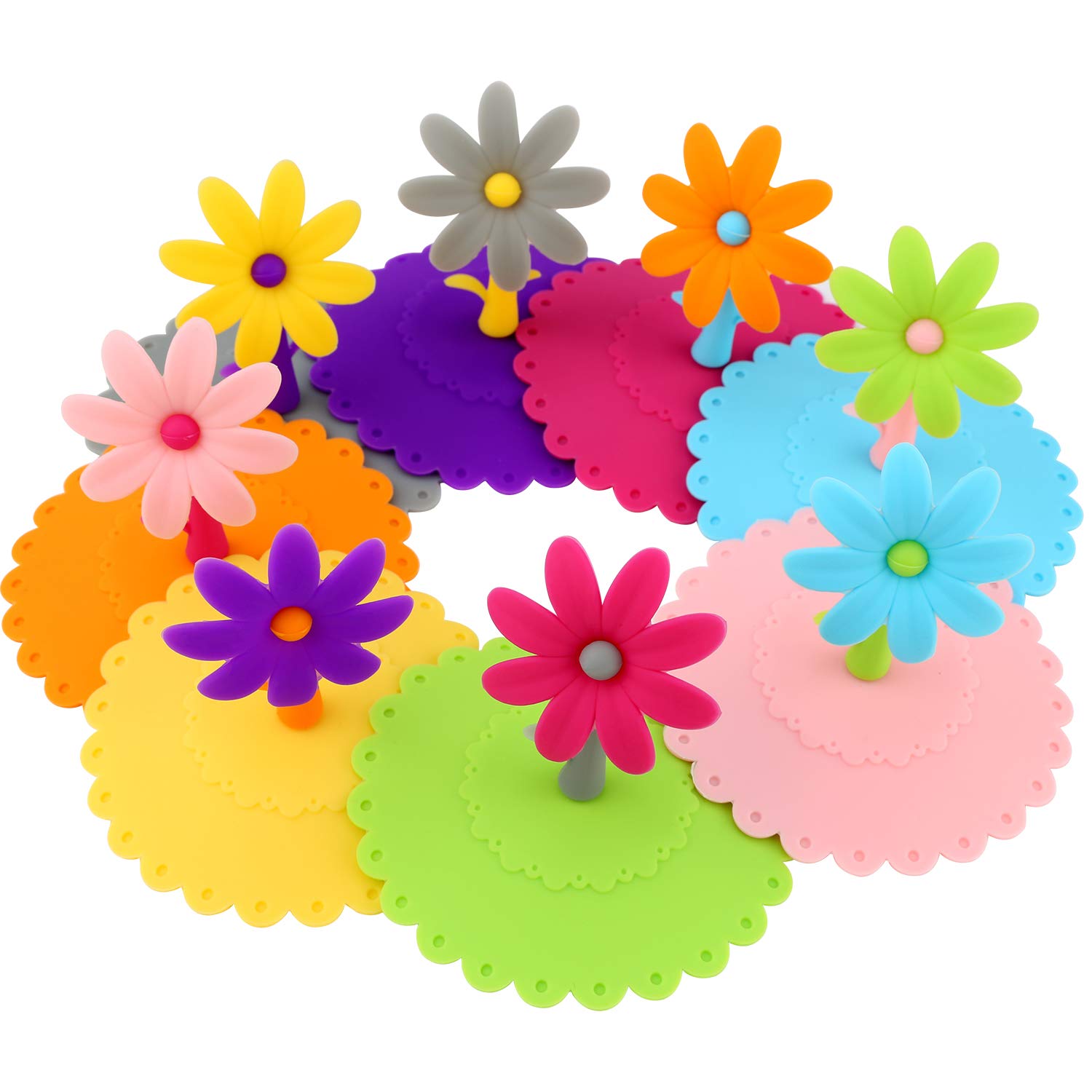 Set 3 Coperchi Per Tazze In Silicone Con Portacucchiaino: Morbide Coperture Rotonde Per Tè E Caffè, Termiche E Anti-Schizzo, Verde, Beige, Rosso Scuro