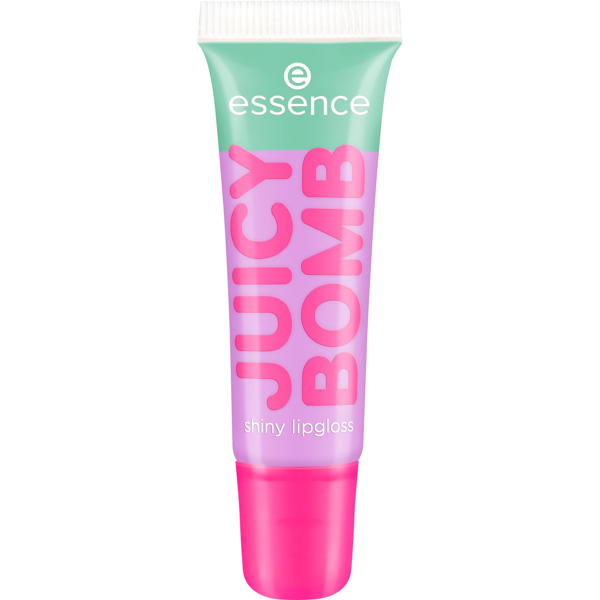 essence Juicy Bomb Party Shiny Lip Gloss No. 04, Pink, Express Result, Colouring Effect, Glossy, Colour-Intensive, Vegan, Paraben-Free, No Microplastic Particles, Nanoparticles Free, Pack of 10 ml