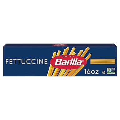 Barilla Fettuccine Pasta, 16 oz. Box - Non-GMO, Made with Durum Wheat Semolina - Kosher Certified