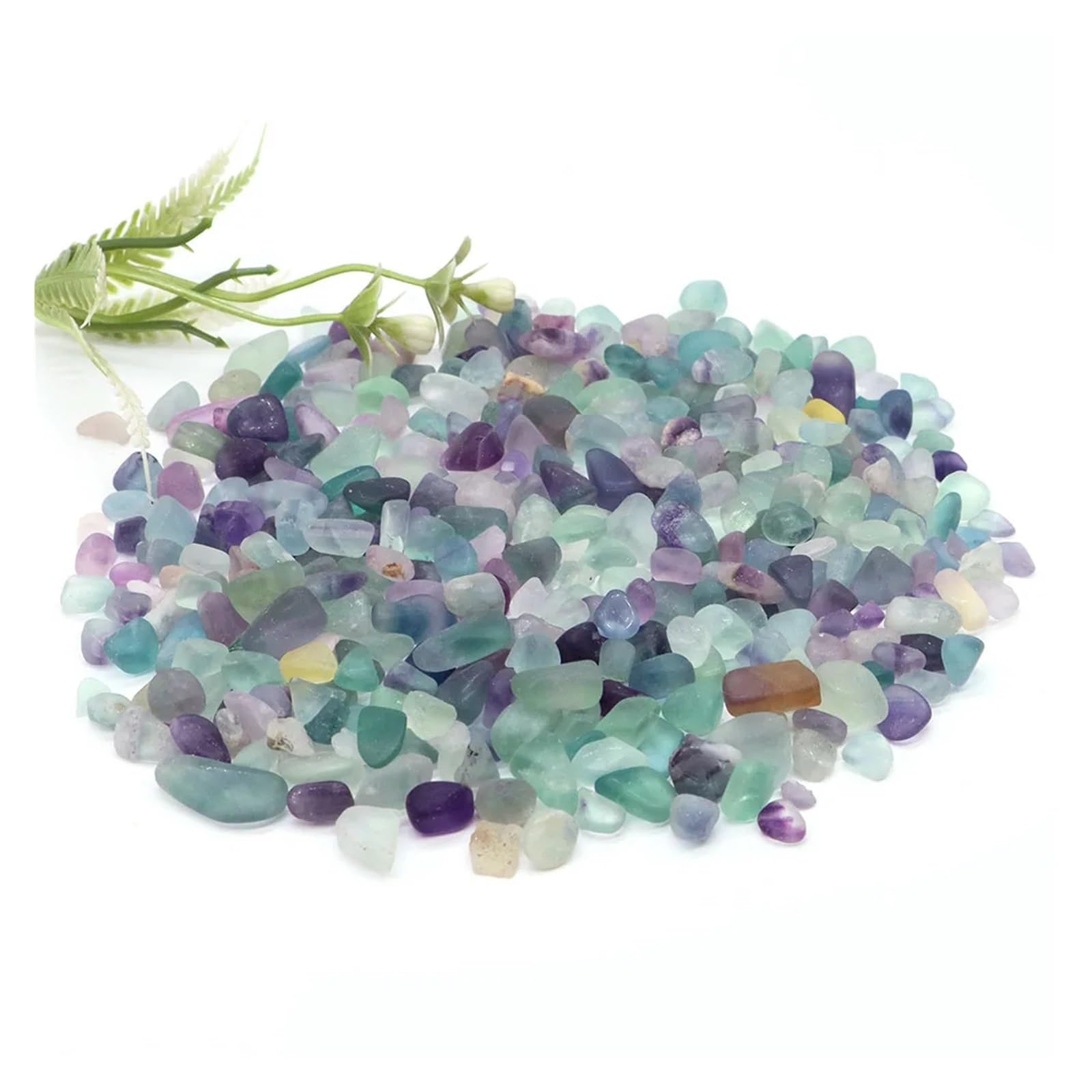 Naturalny podłoże kwarcowe do akwariów, Akwarium Żwir Kryształy Kamienie kwarcowe Multicolor 1-10mm 20g 50g 100g(Color 26,100g)