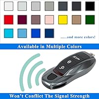 Vista 6 de AeroBon Funda pintada de 3 piezas para llavero compatible con reemplazo de carcasa de llave Porsche (MK1, gris ágata)