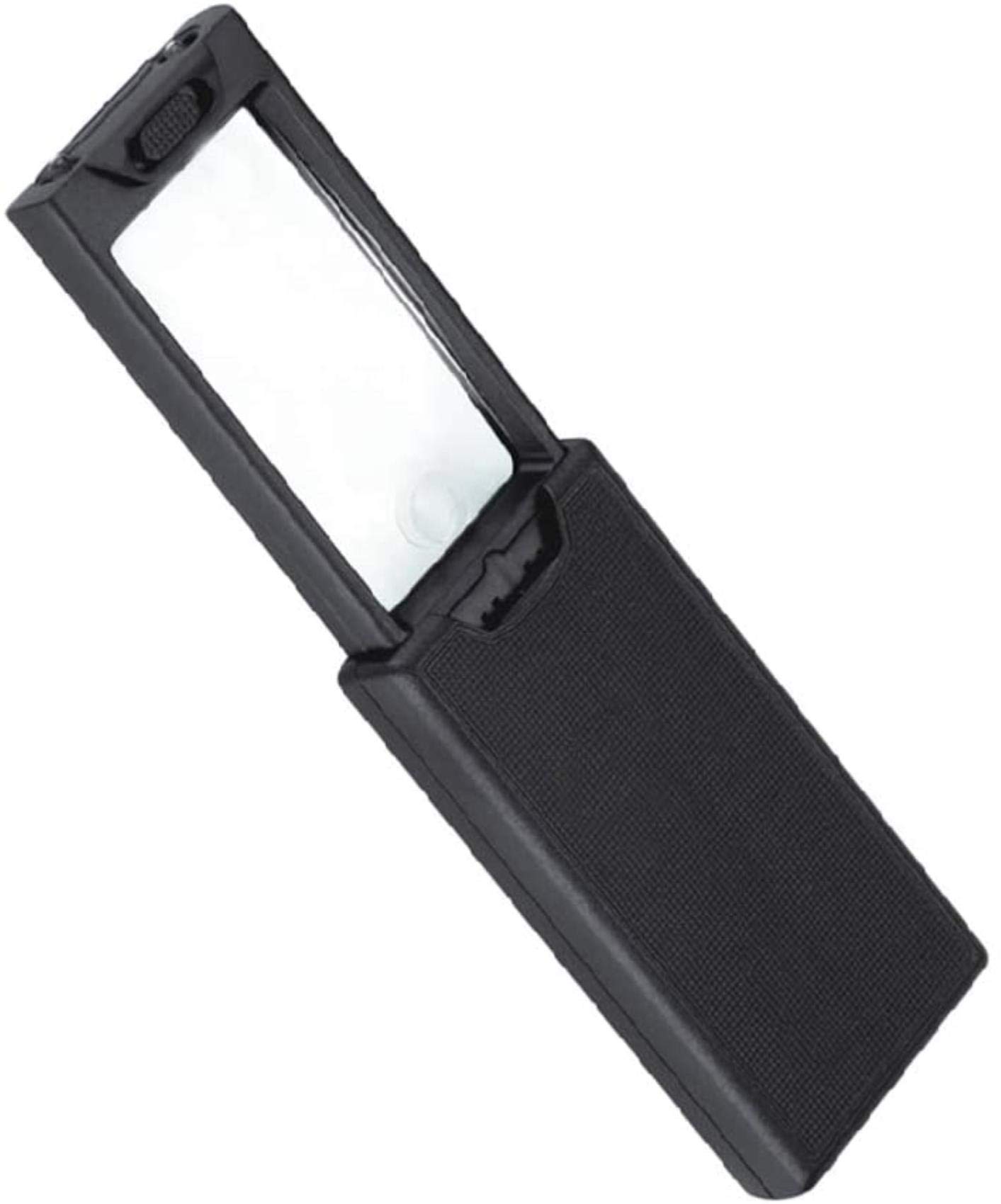 MRKU Lente di ingrandimento Estraibile Multiuso con cassetto, Due Lenti e Tre luci a LED Lente di ingrandimento