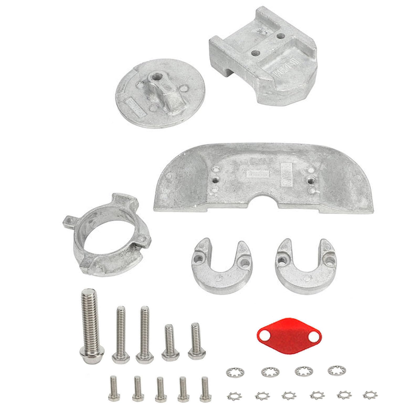Generic Kit di Anodo in Alluminio Ad Alta Resistenza Arrugginita per Mercruiser Alfa 1 Generazione 2 Protezione del Motore della Barca Marina Marina