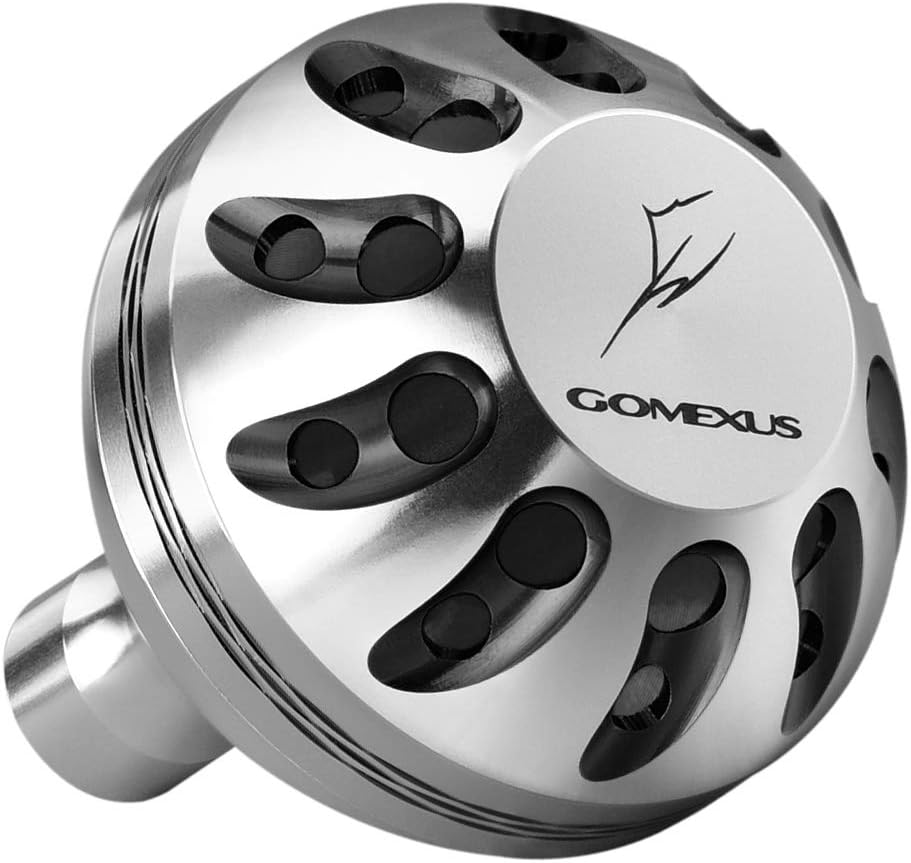 Power Knob Compatible for Shimano Stella FJ 1000-5000 Ultegra FB Daiwa Exist LT 1000-4000 Direct Daiwa Saltist Back Bay LT Drill Fitment Reel Handle Replacement 38mm Metal Round