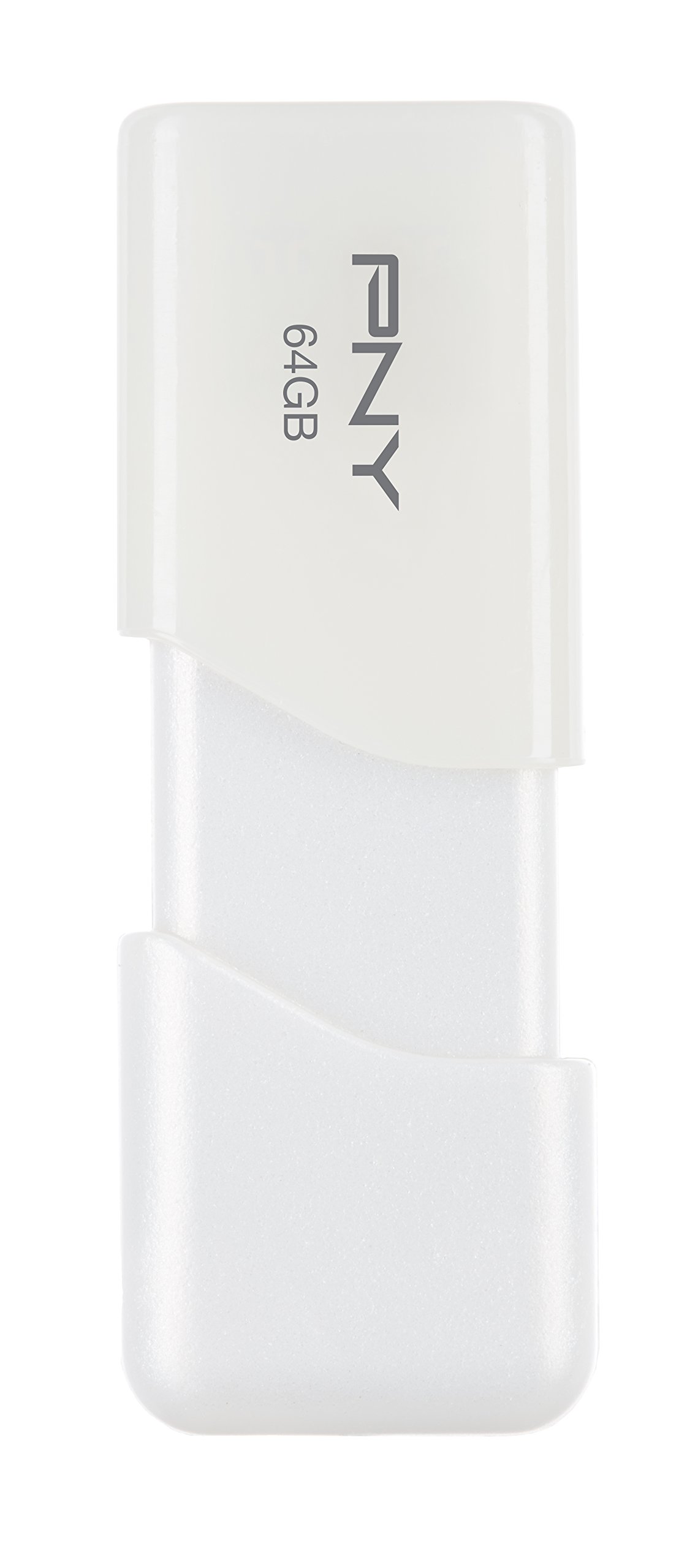 PNY Turbo - Memoria USB 3.0 de 64 GB, color blanco perla (P-FD64GTBOPW-GE)