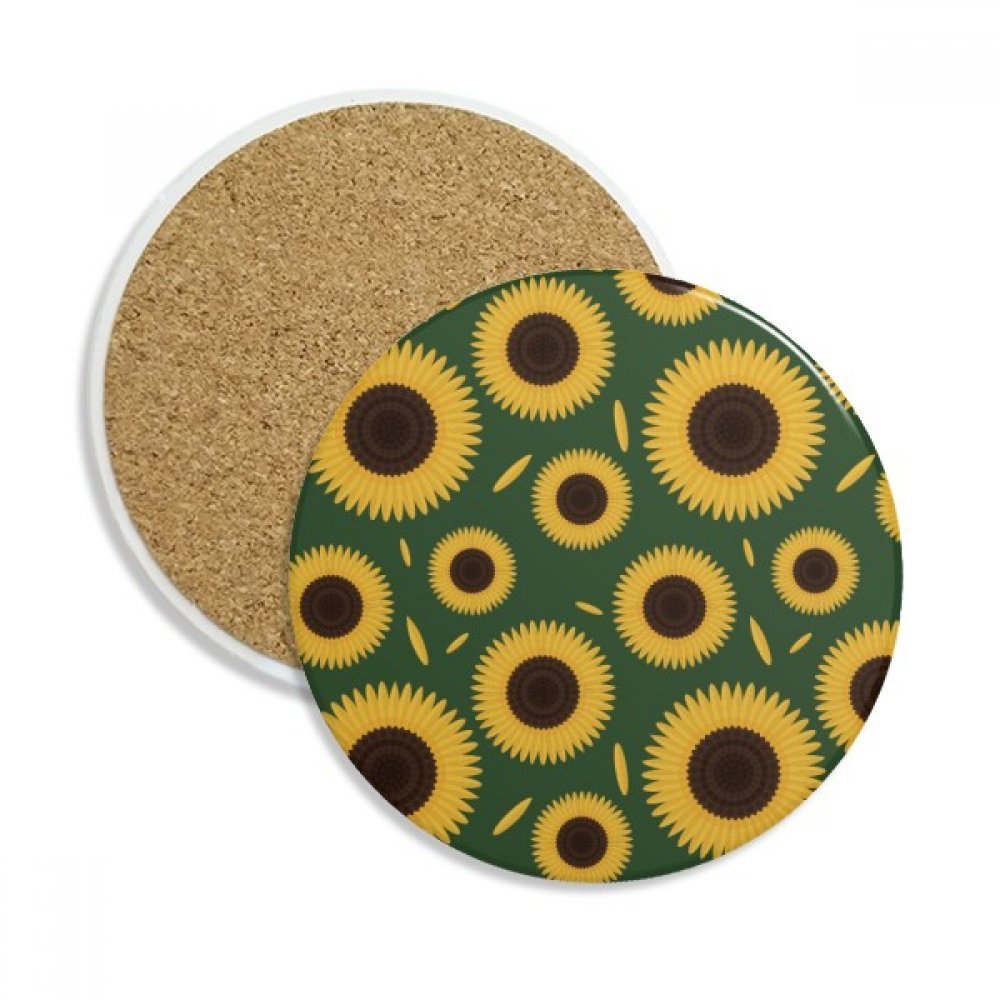 Dessous de verre tournesol en céramique cadeau original pour mug