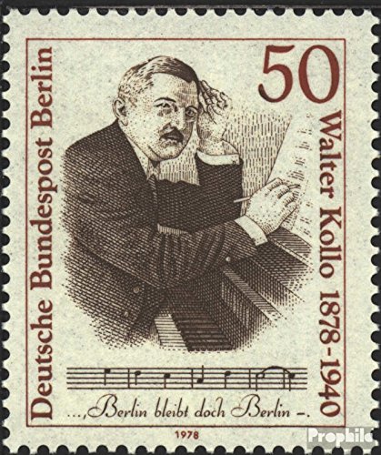 Berlin (West) 561 (complete.issue.) FDC 1978 Walter kollo (Stamps for collectors) music/dance