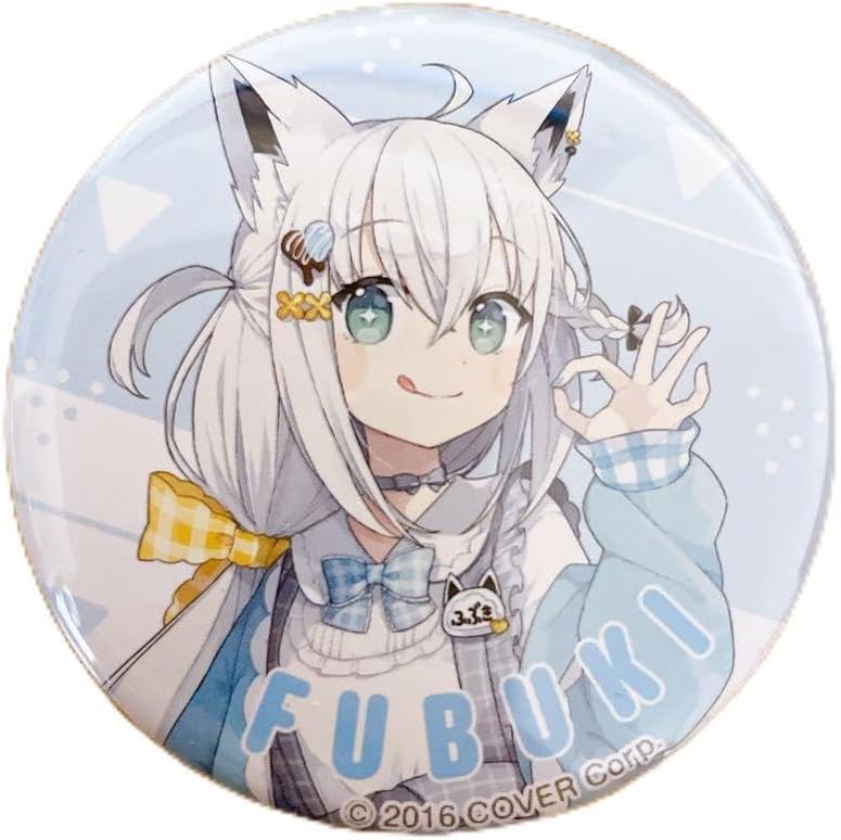 白上フブキ「バーチャルYouTuber &times;ローソン 缶バッジ」