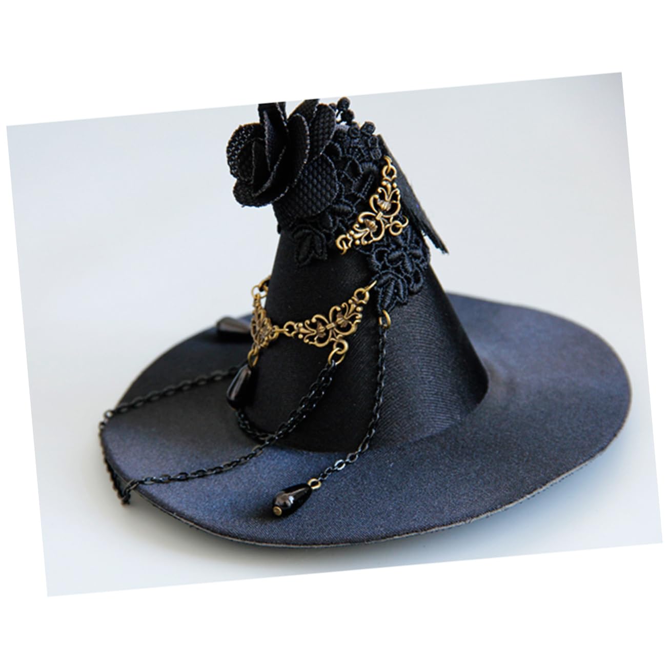 ABOOFAN 3 Pezzi Cappello Da Strega Gotico Halloween Cappelli Da Strega Con Paillettes Da Donna Per Clip Per Cappelli Da Festa