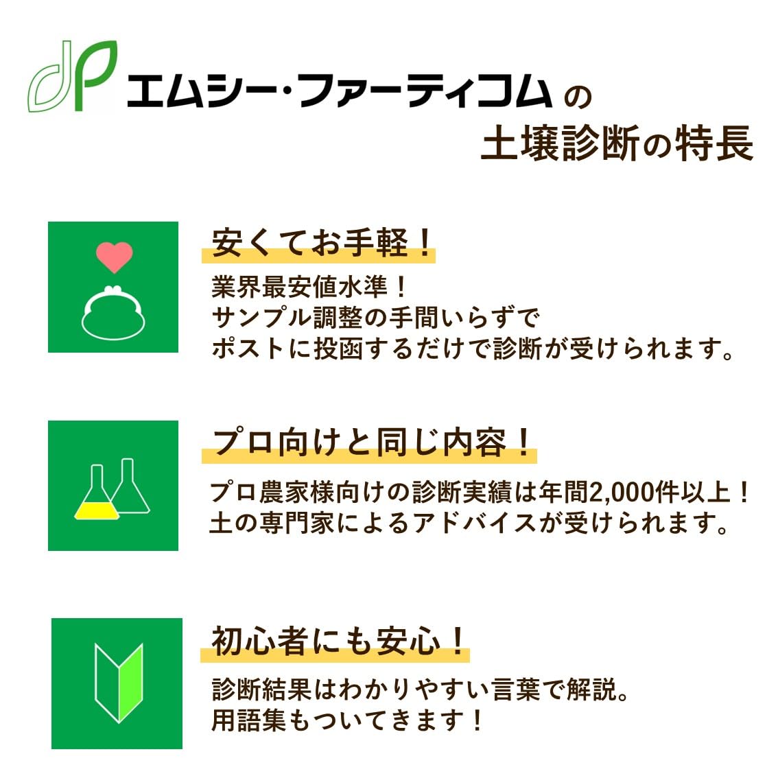Amazon.co.jp: 土壌診断【畑の健康診断】家庭園芸／農業生産者向け土壌