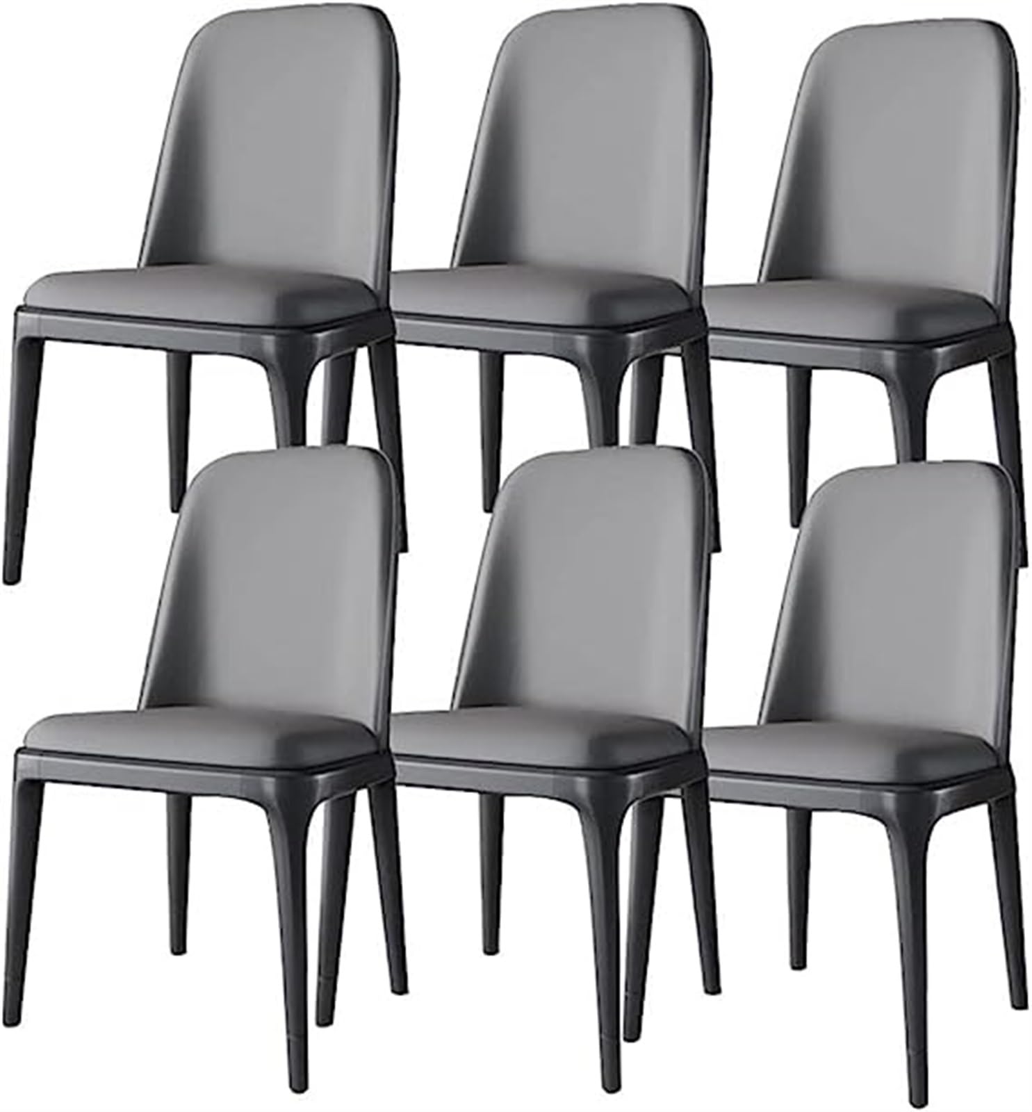 Amazon｜ダイニングチェア6脚セットモダンなPUレザーキッチンチェア