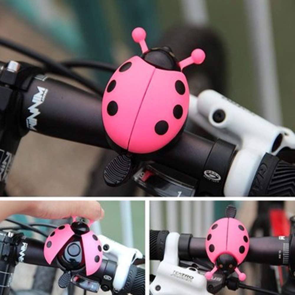 Sonnette - klaxon vélo,Cloche de vélo coccinelle mignonne,dessin Animé
