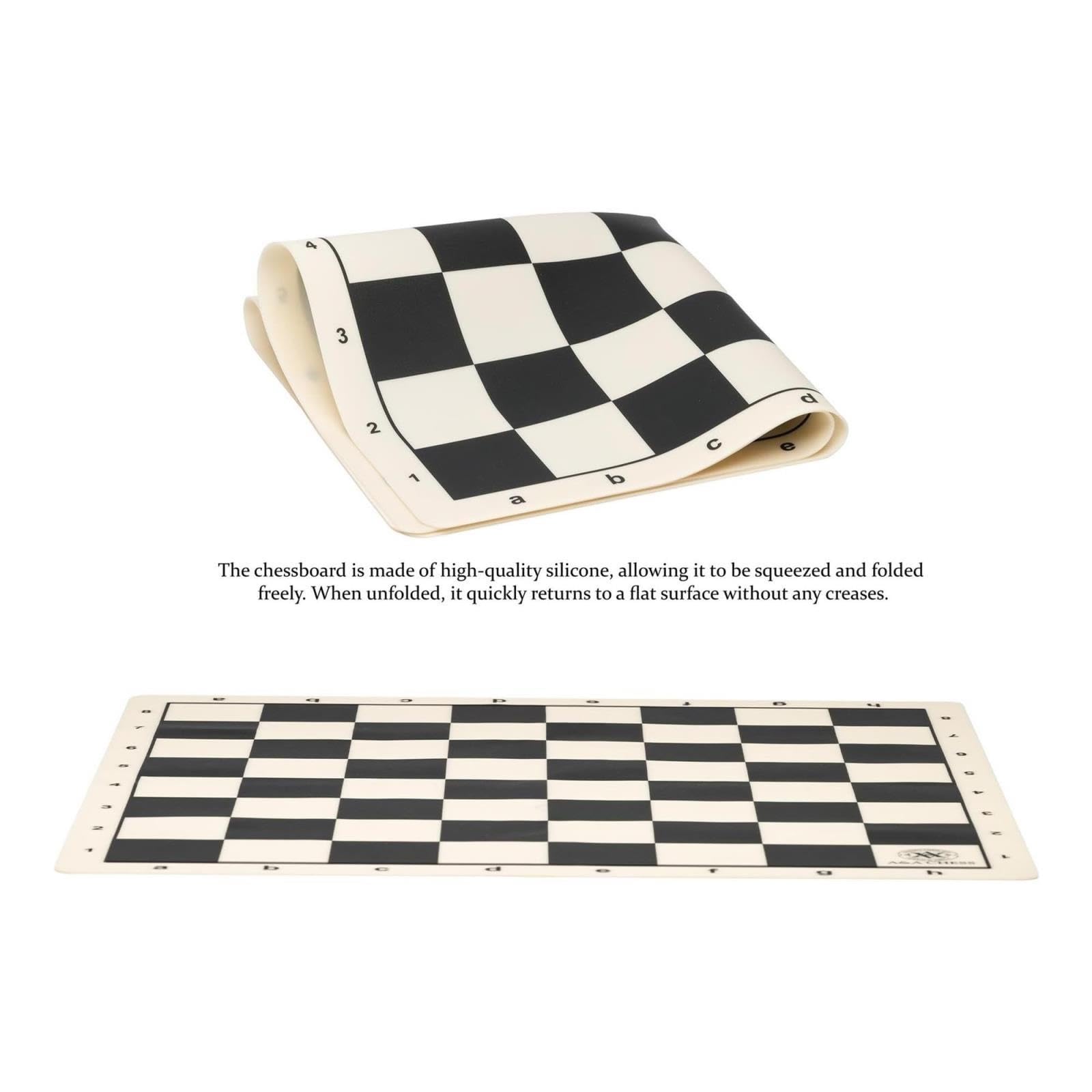 Jeu d'échecs Échiquier Pliable en Silicone échecs