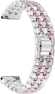 Jennyfly Metal Strap for Galaxy Watch 3 45mm, Stainless Steel Band Strap Adjustable 5.0-8.6 inch Compatible with Galaxy Watch 46mm/Galaxy Watch 3 45mm/Gear S3 Frontier/Gear S3 Classic