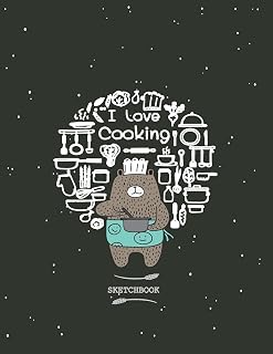 Sketch book: I love cooking cover (8.5 x 11) inches 110 pages, Blank Unlined Paper for Sketching, Drawing , Whiting , Journaling & Doodling (I love ... Extra large (8.5 x 11) inches, 110 pages)
