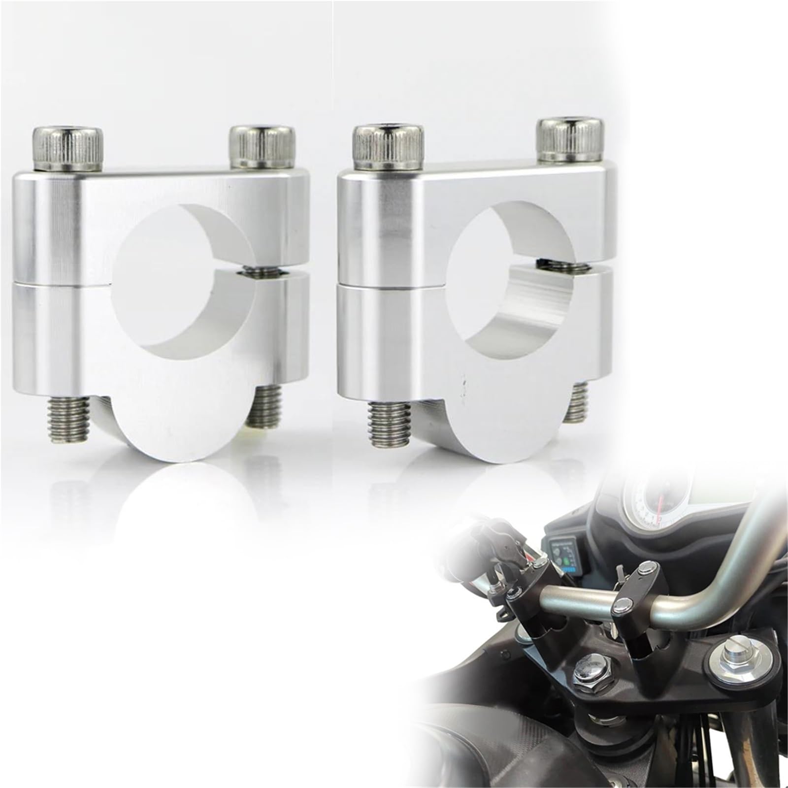 Fat bar mount riser 28 mm Suzuki V-Strom 1000 pour éviter la fatigue - 8