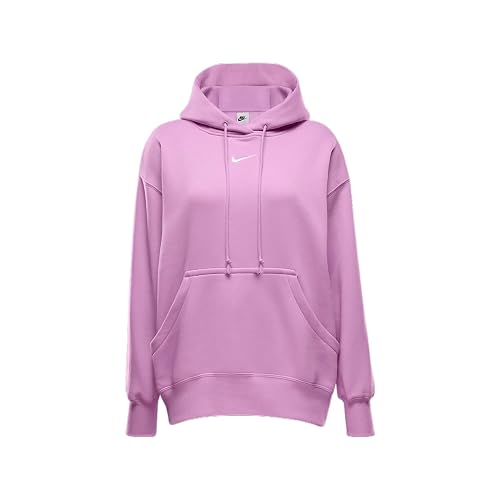 Nike Sportswear Phoenix Fleece Women's Oversized Pullover Hoodie (DQ5860-632, Beyond Pink/Sail) Size Small