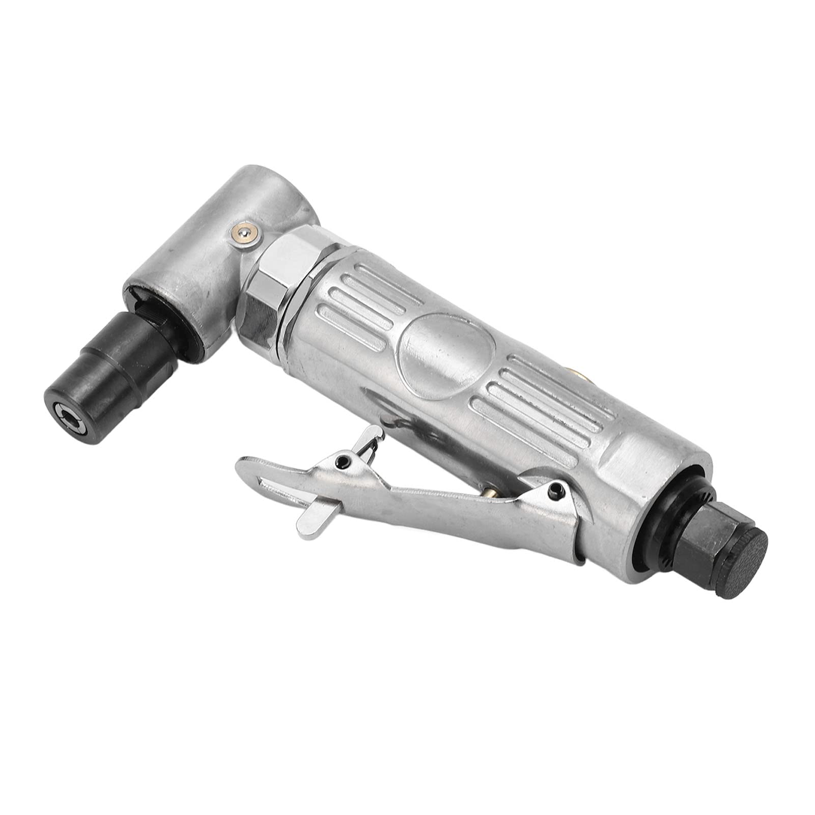 Smerigliatrice Pneumatica da 90 Gradi 20000 Giri/min 0,3 Pneumatica | Lega di Zinco, Acciaio Al Tungsteno, Pinze da 1/4" e 1/8", Set di Testine per Smerigliatura Ad Aria, Uso del Compressore,