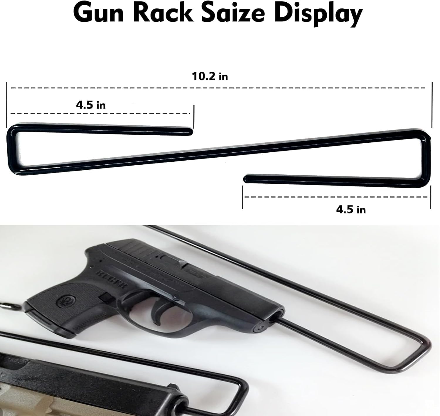 10 PCS Pistol Rrack for Gun Safe,Handgun Rack,Gun Safe Organizer,Indoor Gun Racks,Pistol Holder for Safes or Cabinets with Our Gun Safe Shelf and Pistol Display Stand,The Perfect Gun Storage Solution