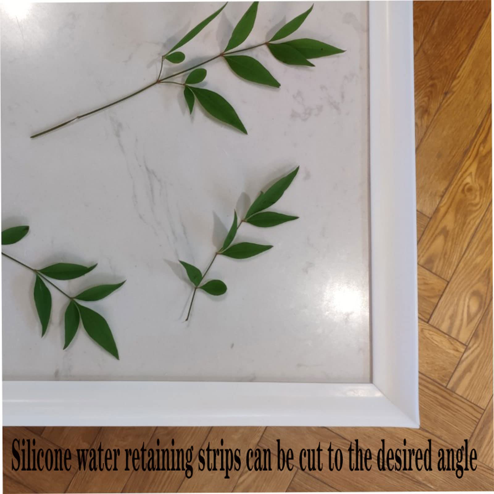 Barrera de agua de ducha de silicona autoadhesiva, 60-400 cm, impermeable, protector de umbral y suelo para zonas húmedas y secas, tiras de retención de humedad