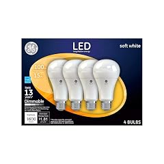 GE Soft White 100W Replacement LED General Purpose Light Bulbs A19 4 Pack