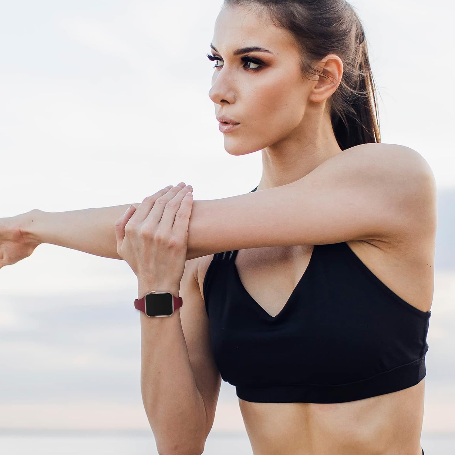 TSAAGAN 5 Pack Silicone Slim Bands Compatible with Apple Watch Band 38mm 42mm 40mm 44mm 41mm 45mm 49mm, Soft Narrow Sport Strap Thin Wristband for iWatch Ultra Series 8/7/SE/6/5/4/3/2/1 Women Men